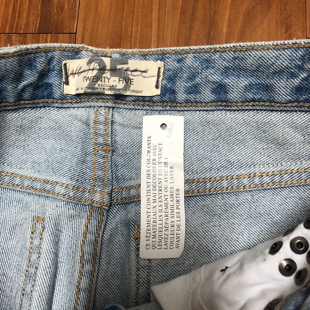 NEW Free People We The Free Flare Patched Jeans - Picture 4 of 5